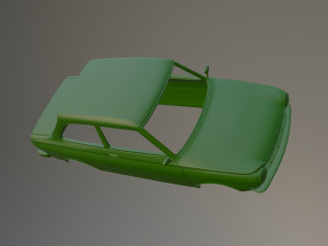 Daf 55 Saloon Printable Car Body 3D Print Model