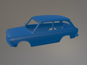 Daf 55 Estate Printable Car Body 3D Print Model