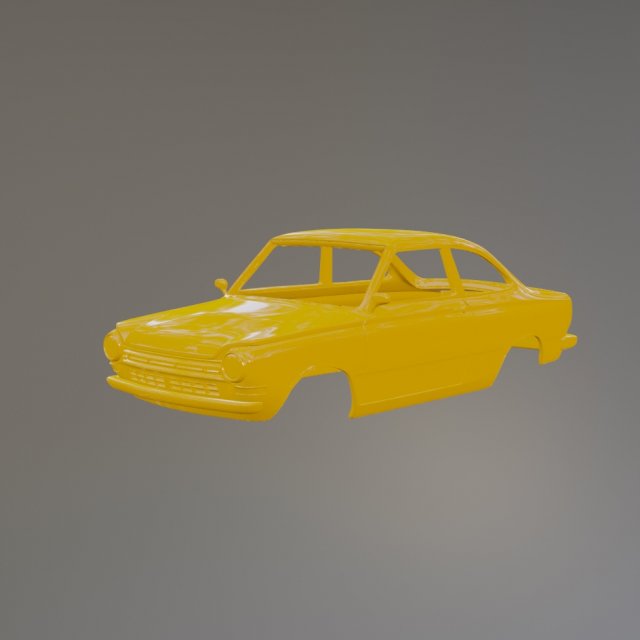 Daf 55 Printable Car Body 3D-Druckmodell .c4d .max .obj .3ds .fbx .stl .blend 