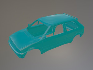 Citroen AX Sport Printable Car Body 3D Print Model