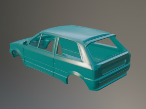 Citroen AX Sport Printable Car Body 3D Print Model