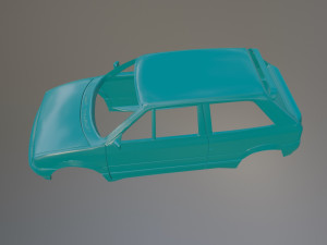 Citroen AX Sport Printable Car Body 3D Print Model