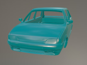 Citroen AX Sport Printable Car Body 3D Print Model
