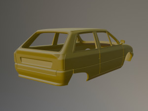 Citroen AX Printable Car Body 3D 打印模型