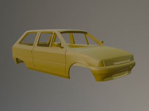 Citroen AX Printable Car Body 3D 打印模型