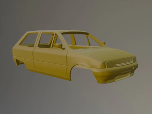 Citroen AX Printable Car Body 3D Print Model