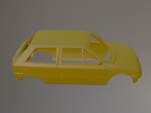 Citroen AX Printable Car Body 3D 打印模型