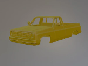シボレー C-K 20 印刷可能な車体 3Dプリントモデル