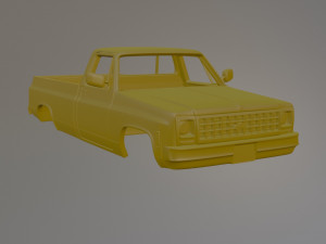 Chevrotlet C-K 20 Printable Car Body 3D 打印模型