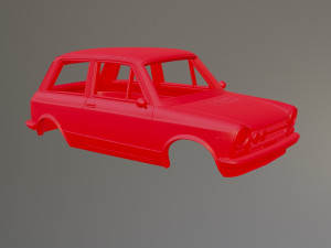 Autobianchi A112 Abarth Printable Car Body 3Dプリントモデル