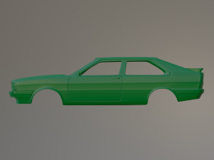 Audi A80 Coupe Printable Car Body 3D Print Model
