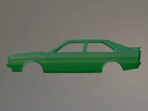 Audi A80 Coupe Printable Car Body 3D Print Model