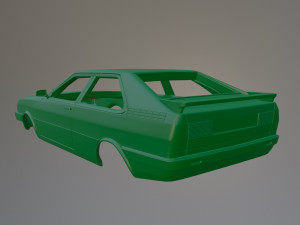 Audi A80 Coupe Printable Car Body 3D Print Model