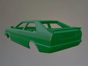 Audi A80 Coupe Printable Car Body 3D Print Model