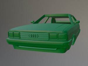 Audi A80 Coupe Printable Car Body 3D Print Model