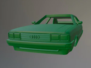 Audi A80 Coupe Printable Car Body 3D Print Model