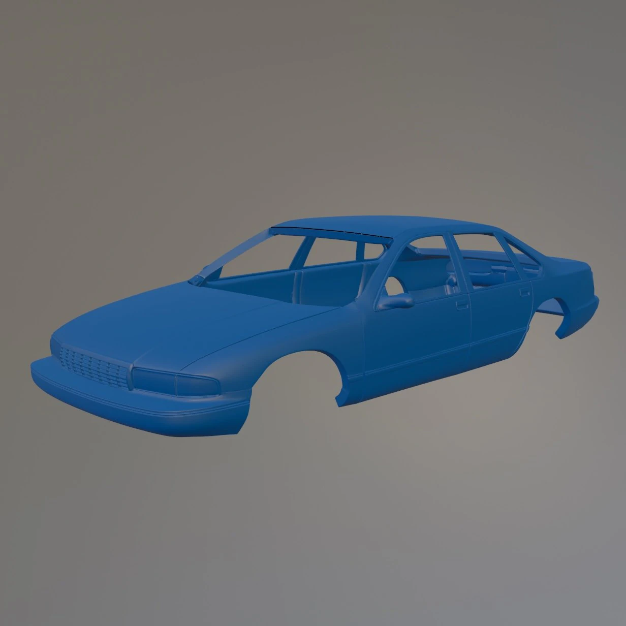93 Chevrolet Caprice Classic Printable Car Body 3D Print Model .c4d .max .obj .3ds .fbx .stl .blend 