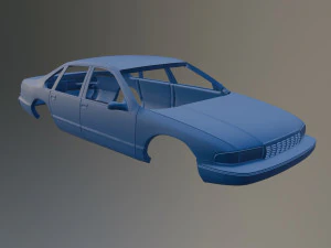 93 Chevrolet Caprice Classic Printable Car Body 3D Print Model