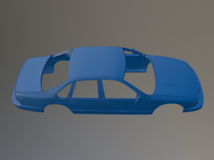 93 Chevrolet Caprice Classic Printable Car Body Modello di stampa 3D