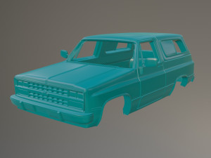 89 Chevrolet Blazer Printable Car Body 3D Print Model