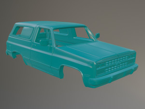89 Chevrolet Blazer Printable Car Body 3D-Druckmodell