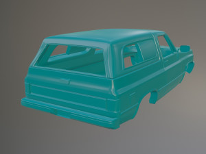 89 Chevrolet Blazer Printable Car Body 3D-Druckmodell