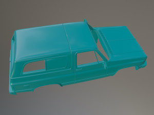 89 Chevrolet Blazer Printable Car Body 3D-Druckmodell