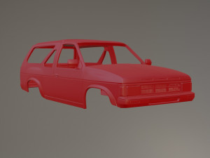 87 Nissan Pathfinder-Terrano Printable Car Body 3Dプリントモデル