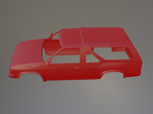 87 Nissan Pathfinder-Terrano Printable Car Body 3Dプリントモデル