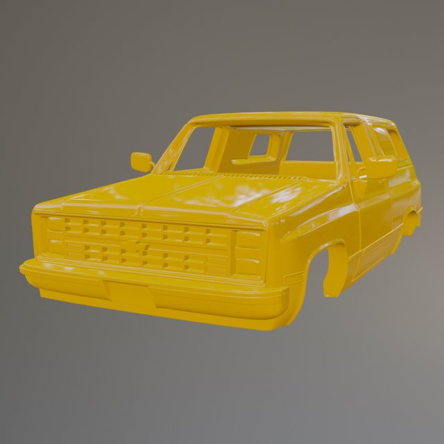 79 Chevrolet Blazer Modelo de Impressão 3D .c4d .max .obj .3ds .fbx .stl .blend 