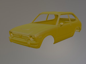 76 Honda Civic Printable Car Body Modèles 3D en vedette