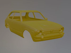 76 Honda Civic Printable Car Body 3D Print Model