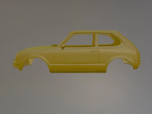 76 Honda Civic Printable Car Body 3D Print Model