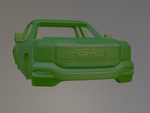 18 GMC Sierra 2500 Denali Printable Car Body 3D Print Model