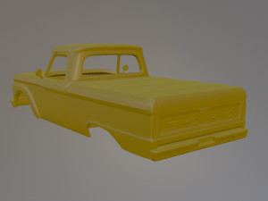 Classic American custom truck 66 year model Printable Car Body Modelo de Impressão 3D