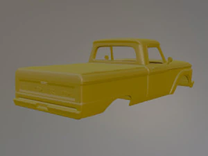 Classic American custom truck 66 year model Printable Car Body 3D Print Model