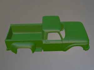Truk Flareside Amerika klasik model 66 tahun Bodi Mobil yang Dapat Dicetak Model Cetak 3D