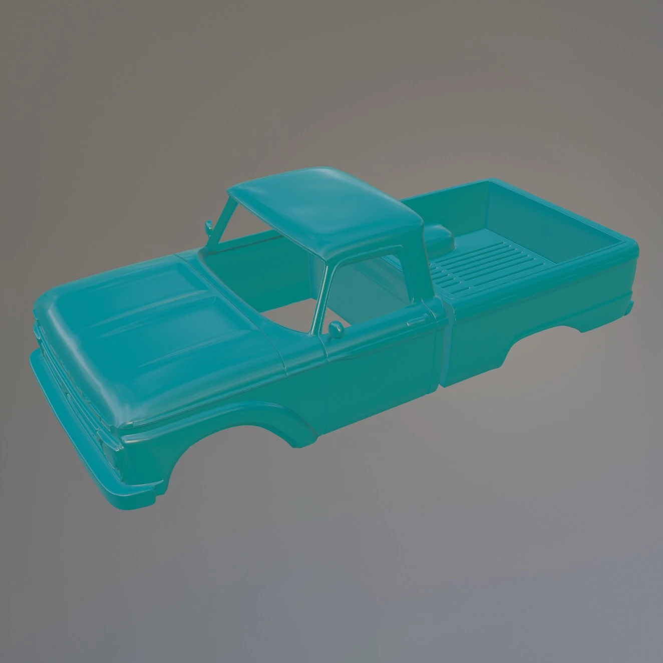 Classic American Styleside truck 66 year model Printable Car Body 3D Print Model .c4d .max .obj .3ds .fbx .stl .blend