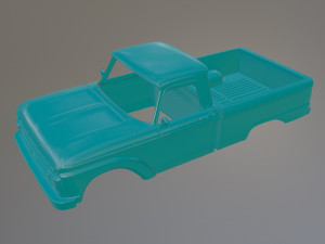 Classic American Styleside truck 66 year model Printable Car Body Model do druku 3D