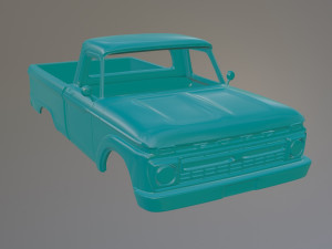 Classic American Styleside truck 66 year model Printable Car Body 3D Druckmodell