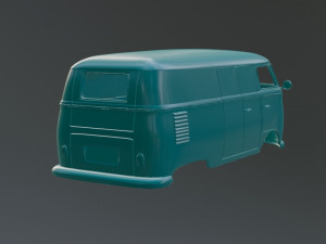 Volkswagen T1 Van Modèles 3D en vedette