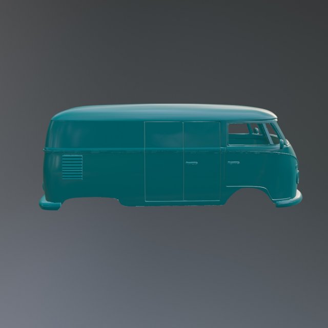 Volkswagen T1 Van 3D in 3DExport