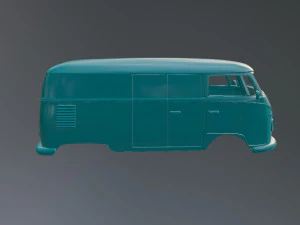 Volkswagen T1 Van 3D Print Model