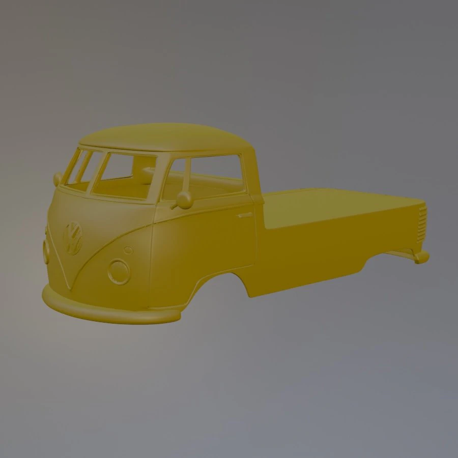 Volkswagen T1 Pickup 3D Print Model .c4d .max .obj .3ds .fbx .stl .blend