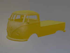 Volkswagen T1 Pickup 3D Print Model