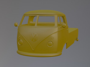 Volkswagen T1 Pickup 3Dプリントモデル