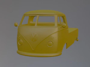 Volkswagen T1 Pickup 3D Print Model
