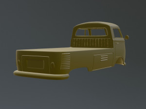 Volkswagen T1 Pickup 3Dプリントモデル