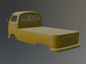 Volkswagen T1 Pickup 3Dプリントモデル