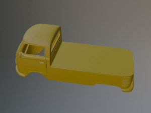 Volkswagen T1 Pickup 3Dプリントモデル